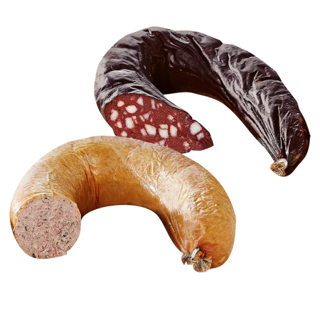 Hausmacher Leberwurst oder Bauernspeckwurst