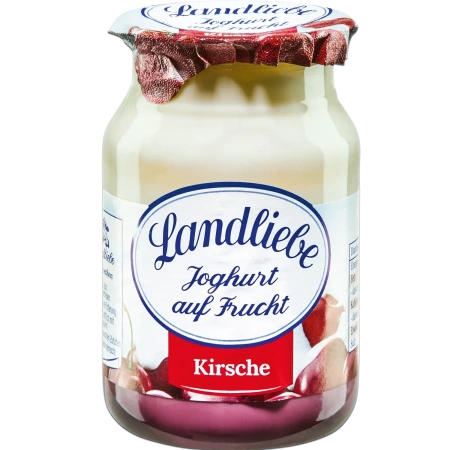 Landliebe Joghurt auf Frucht