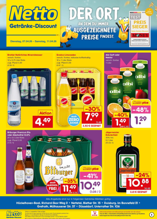 Getränkemarkt in deiner Nähe