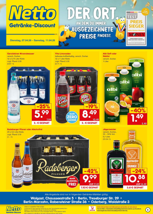 Getränkemarkt in deiner Nähe