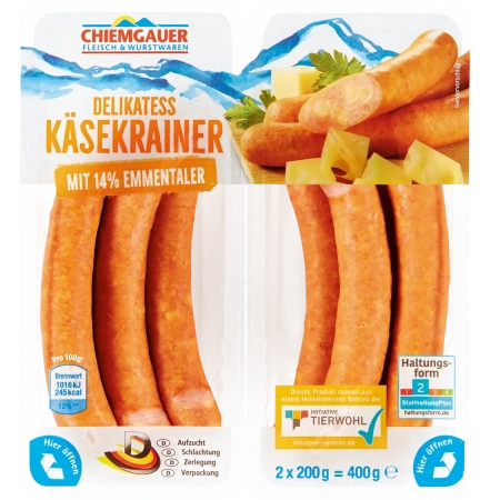 Käsekrainer oder Debrecziner