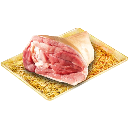 Strohschwein-Hinterhaxe