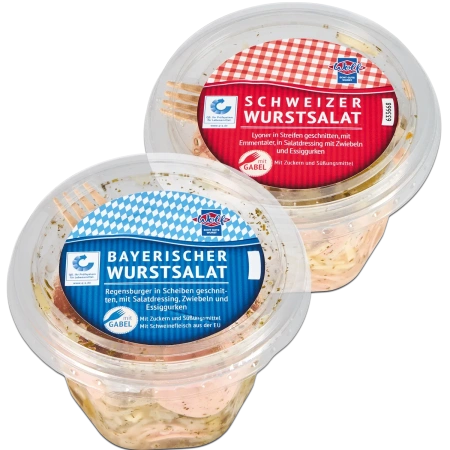 Bayerischer oder Schweizer Wurstsalat