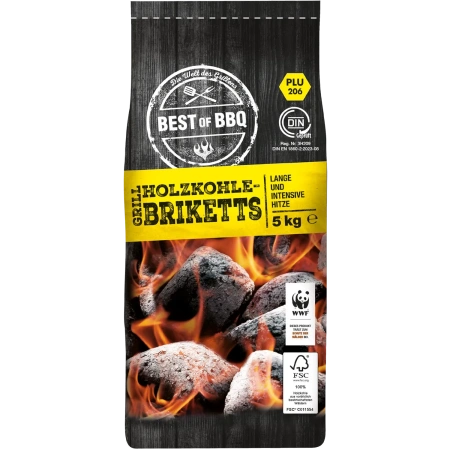 Holzkohle Briketts, 5kg