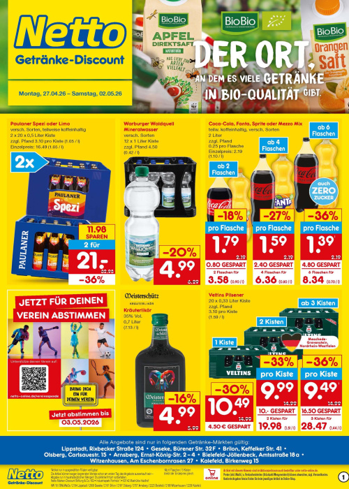 Getränkemarkt in deiner Nähe