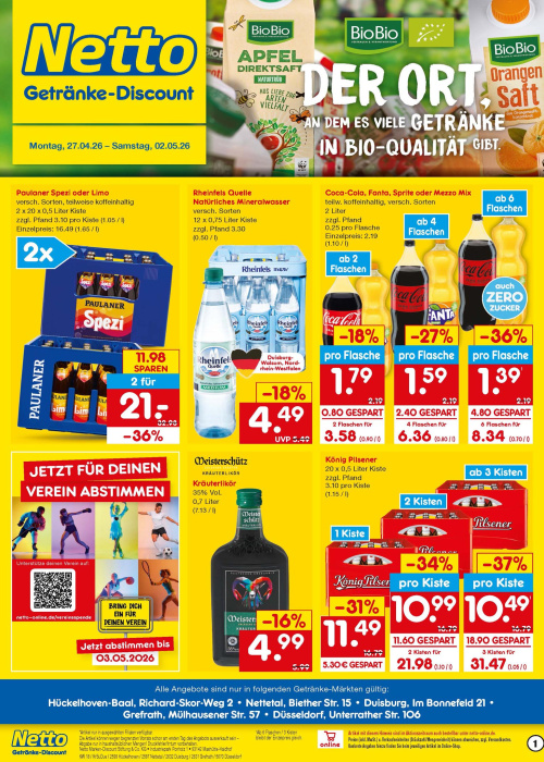 Getränkemarkt in deiner Nähe