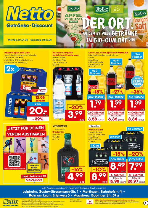 Getränkemarkt in deiner Nähe