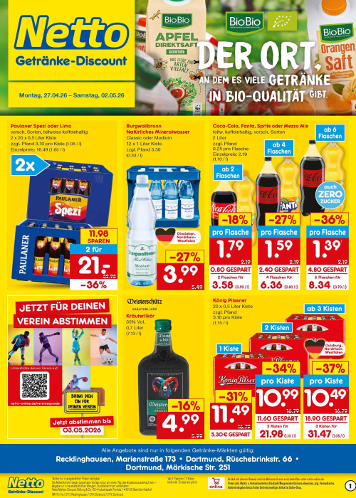 Getränkemarkt in deiner Nähe