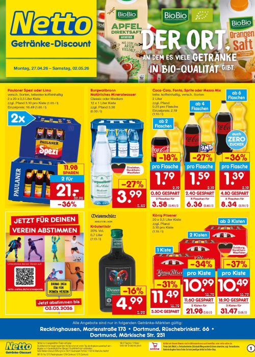 Getränkemarkt in deiner Nähe