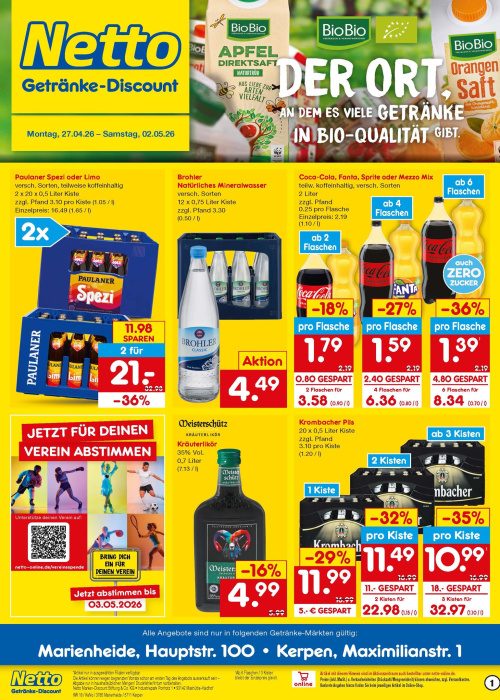 Getränkemarkt in deiner Nähe