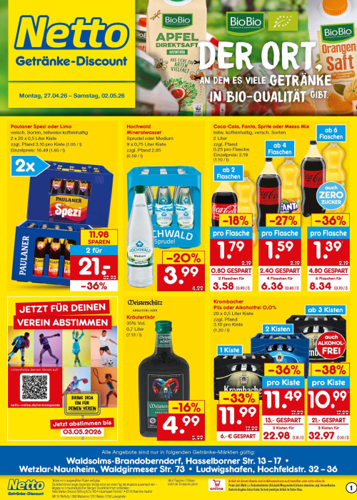Getränkemarkt in deiner Nähe