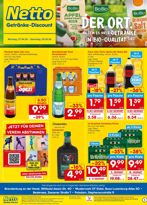 Getränkemarkt in deiner Nähe