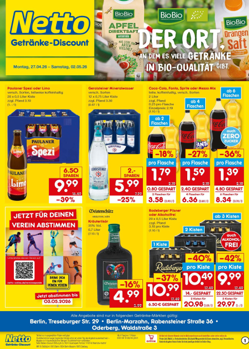 Getränkemarkt in deiner Nähe