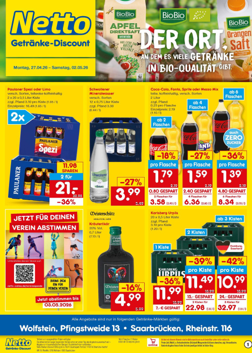 Getränkemarkt in deiner Nähe