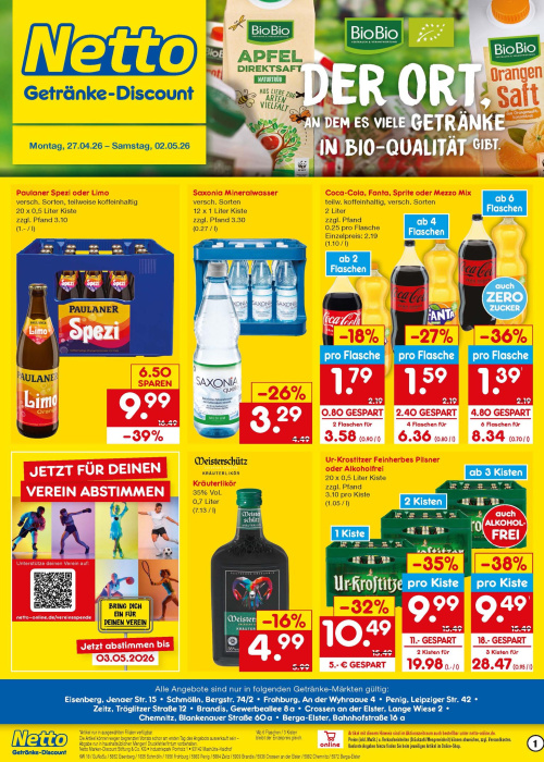 Getränkemarkt in deiner Nähe