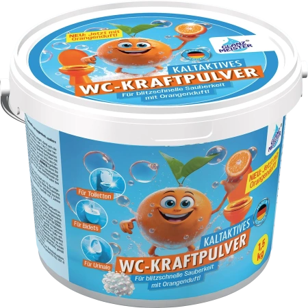 Kaltaktives WC-Kraftpulver Orange