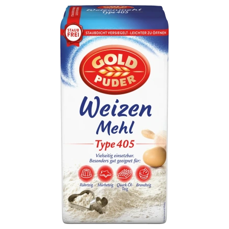 Goldpuder Weizenmehl