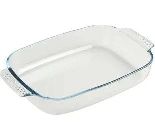 Glasauflaufform
