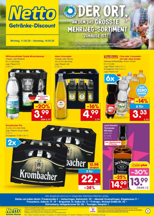 Getränkemarkt in deiner Nähe