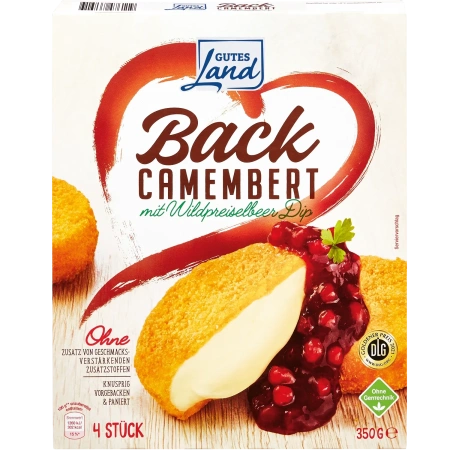 Backcamembert mit Dip
