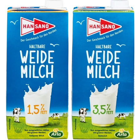 Hansano Haltbare Weidemilch