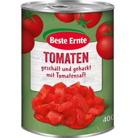 Tomaten geschält und gehackt