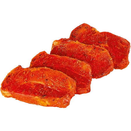 Spanferkelhals-Steaks