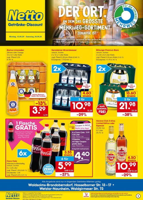 Getränkemarkt in deiner Nähe