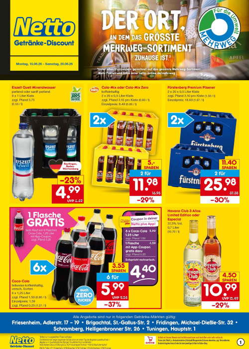 Getränkemarkt in deiner Nähe