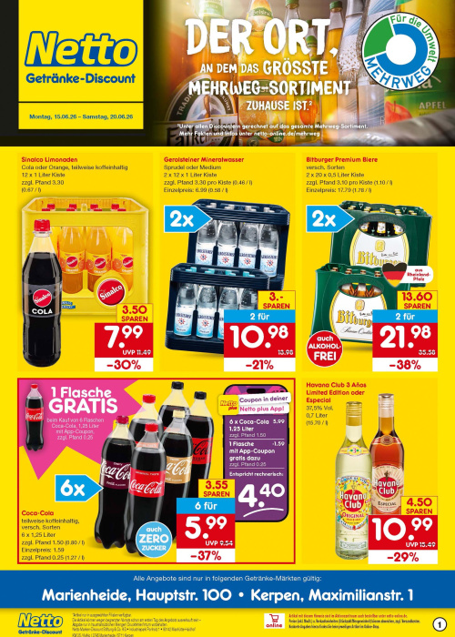 Getränkemarkt in deiner Nähe