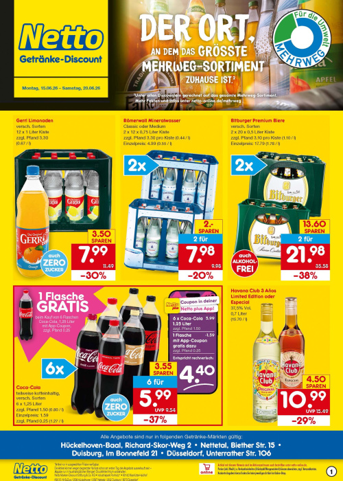 Getränkemarkt in deiner Nähe