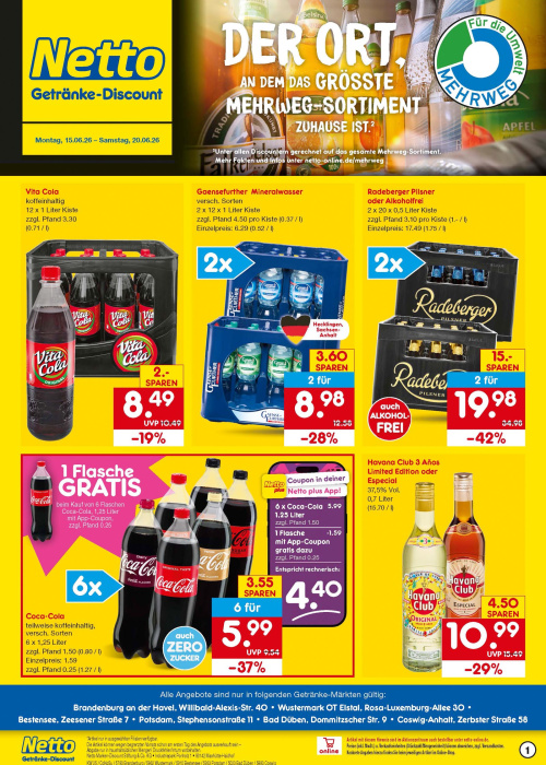 Getränkemarkt in deiner Nähe