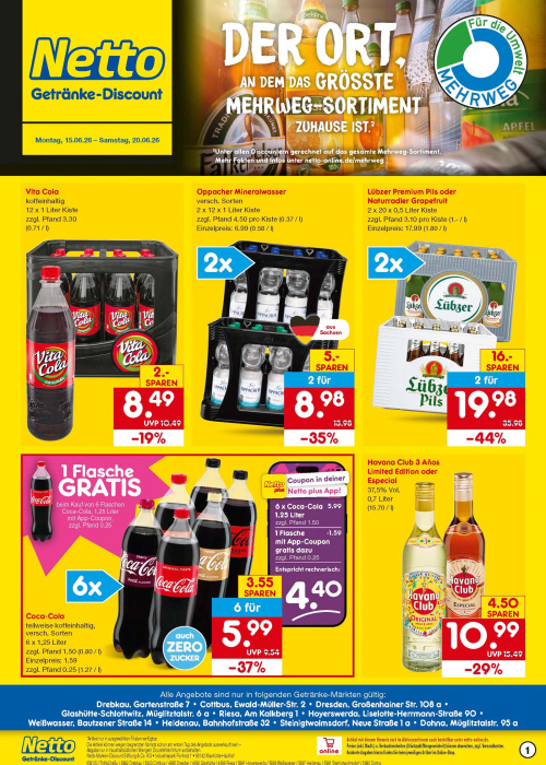 Getränkemarkt in deiner Nähe