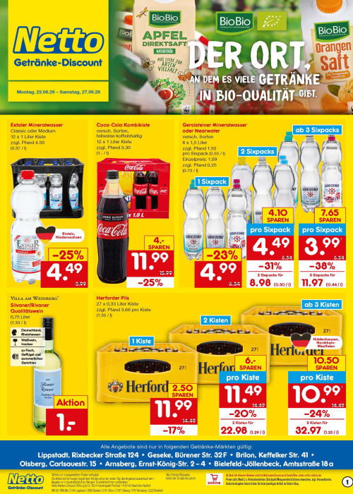 Getränkemarkt in deiner Nähe