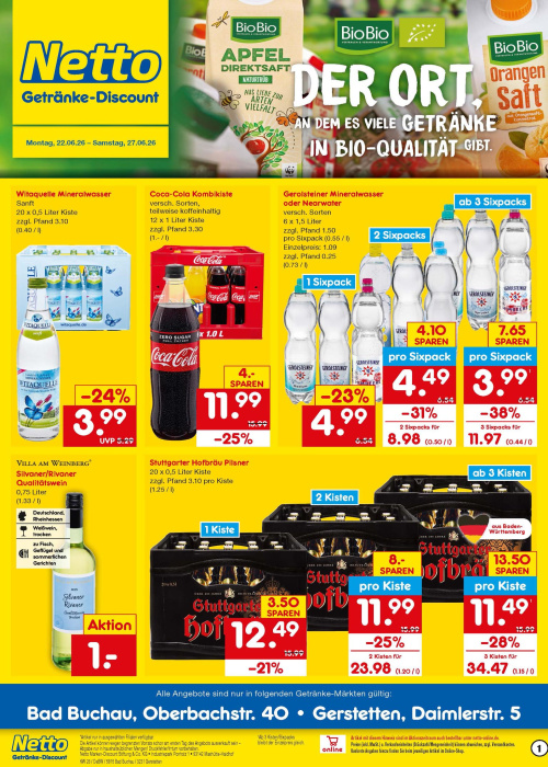 Getränkemarkt in deiner Nähe
