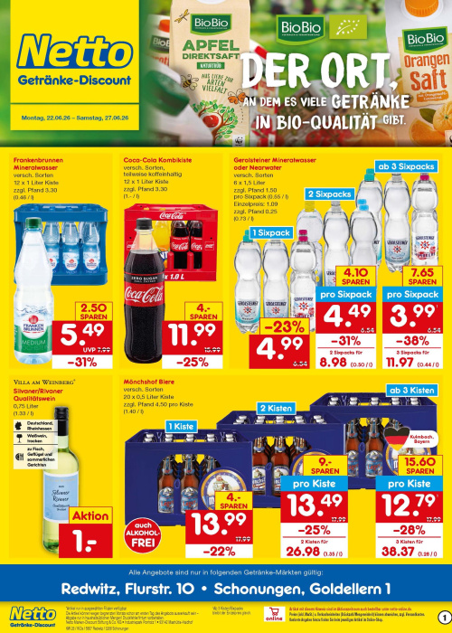 Getränkemarkt in deiner Nähe
