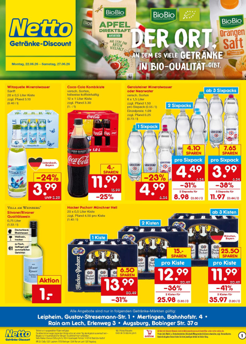 Getränkemarkt in deiner Nähe