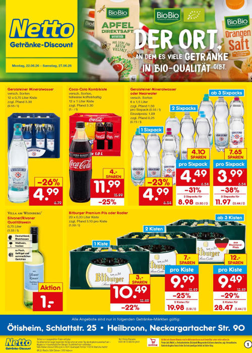 Getränkemarkt in deiner Nähe