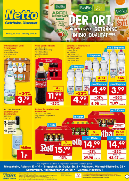 Getränkemarkt in deiner Nähe