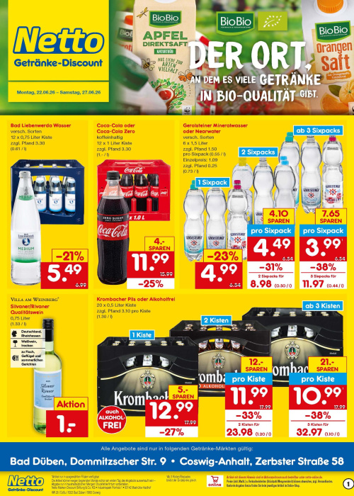 Getränkemarkt in deiner Nähe