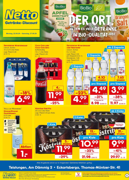 Getränkemarkt in deiner Nähe