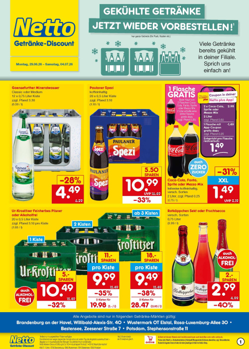 Getränkemarkt in deiner Nähe