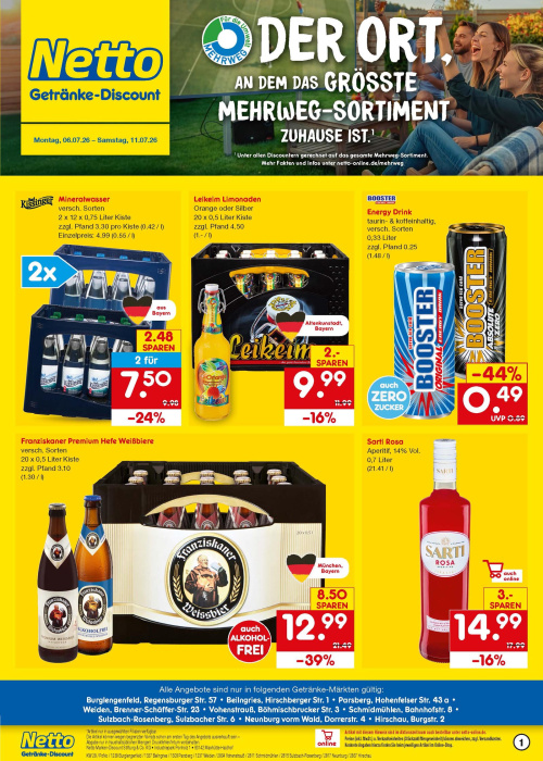 Getränkemarkt in deiner Nähe