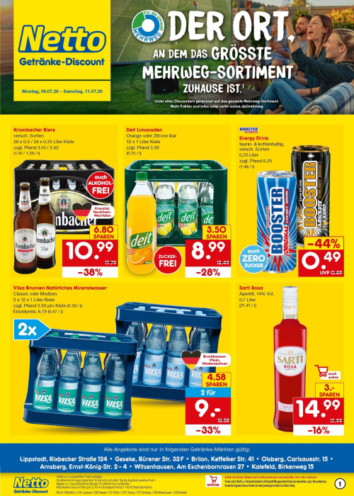 Getränkemarkt in deiner Nähe