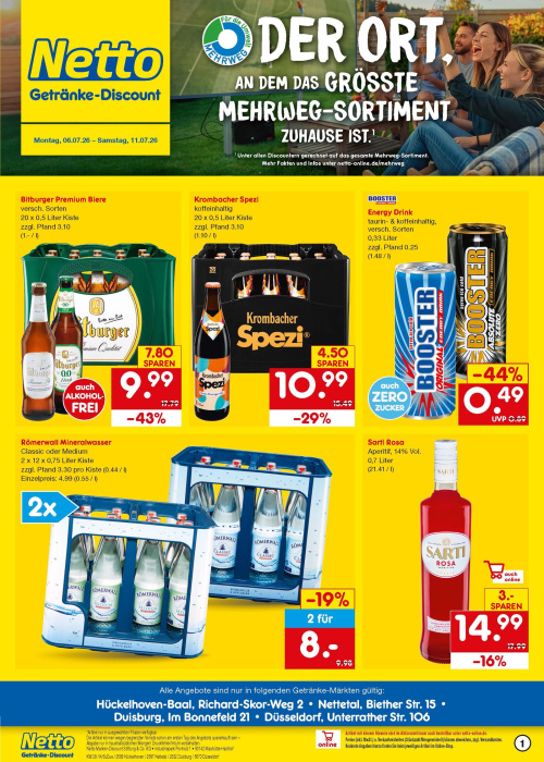 Getränkemarkt in deiner Nähe