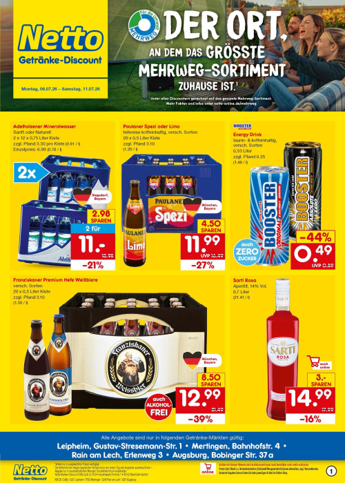 Getränkemarkt in deiner Nähe