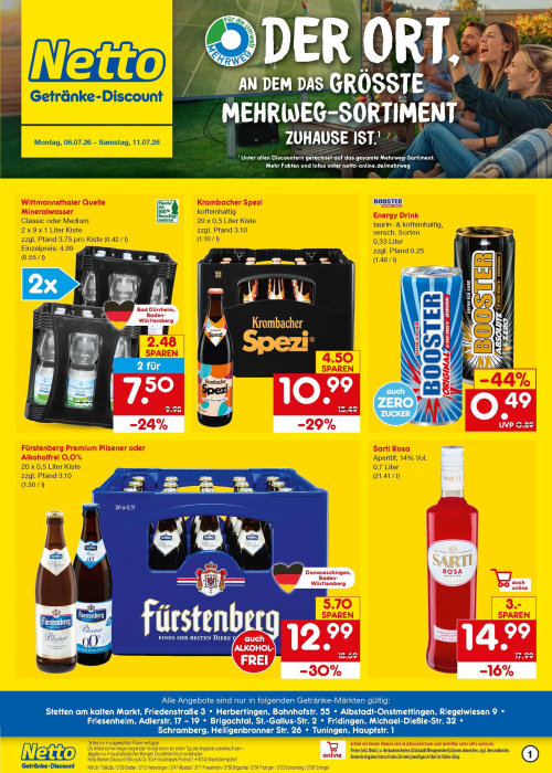Getränkemarkt in deiner Nähe