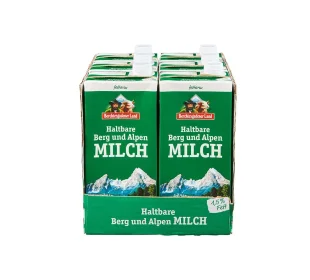 Haltbare Berg und Alpenmilch