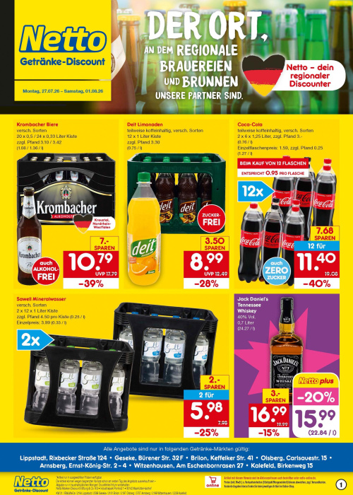 Getränkemarkt in deiner Nähe