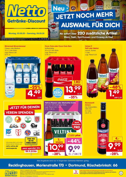 Getränkemarkt in deiner Nähe